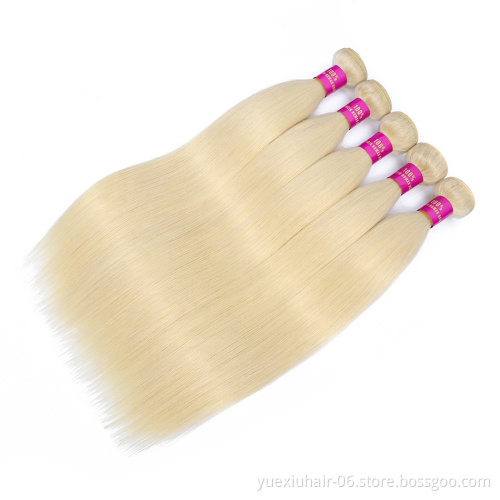 yuexiu 613 Straight Virgin Hair Bundle  Straight   #613 color Virgin Hair Honey Blonde 613 Bundles